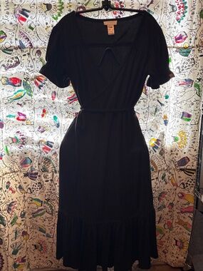 Diesel wrap dress with ruffles
